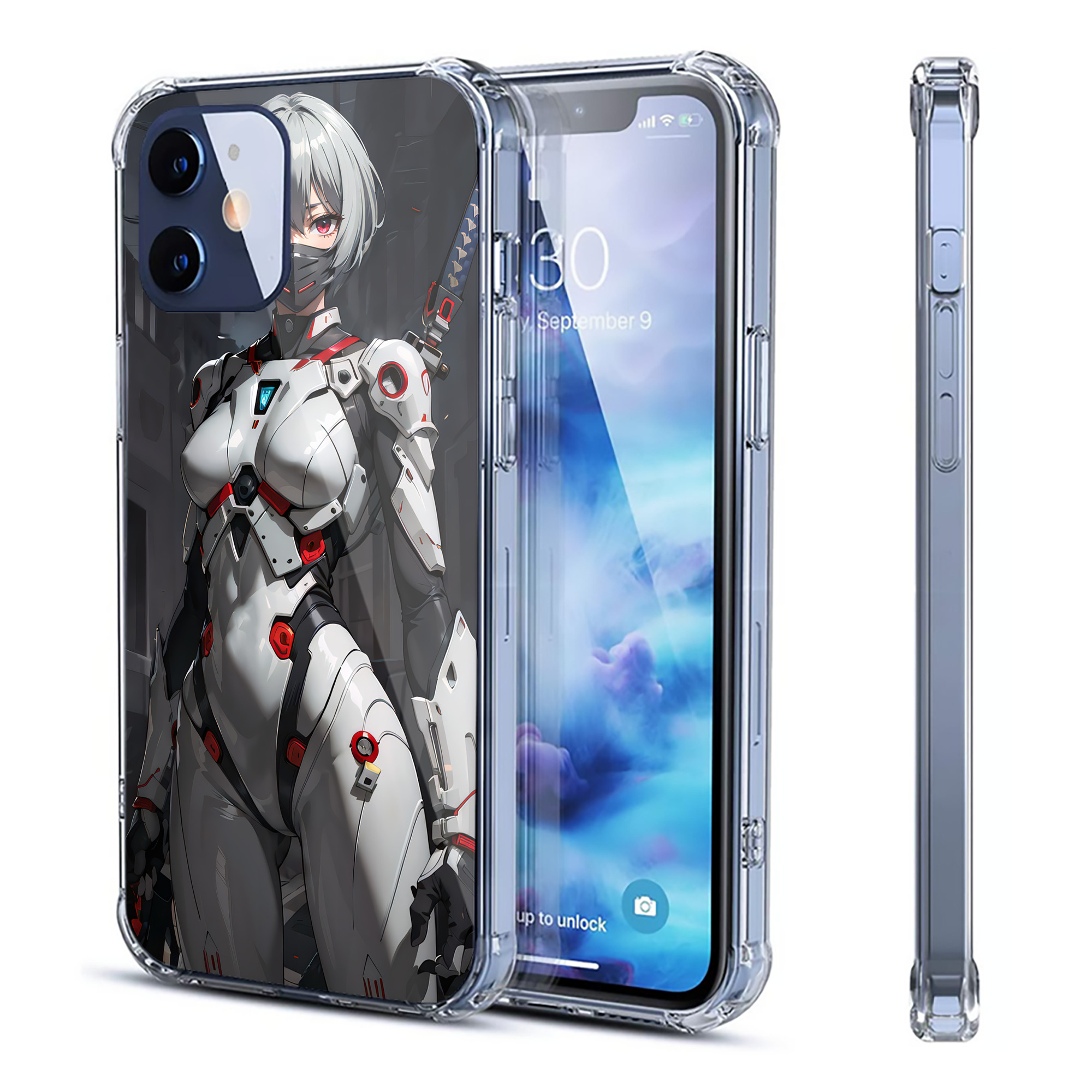 （画像用） EVA 新世紀エヴァンゲリオン 【iPhone 12シリーズ対応】透明スマホケース（クリアソフトケース）